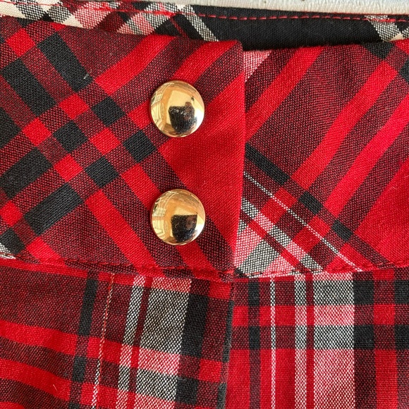 Vintage plaid mini skirt size 7 - Picture 4 of 7